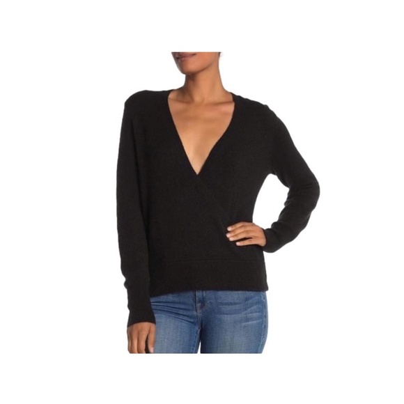 Madewell Wrap-Front Pullover Sweater - Picture 1 of 3
